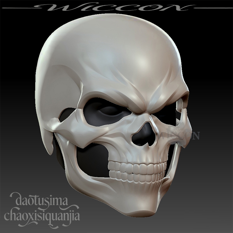 Máscara de Caveira em Polilact - 3D Printing Mask avaliação e preço