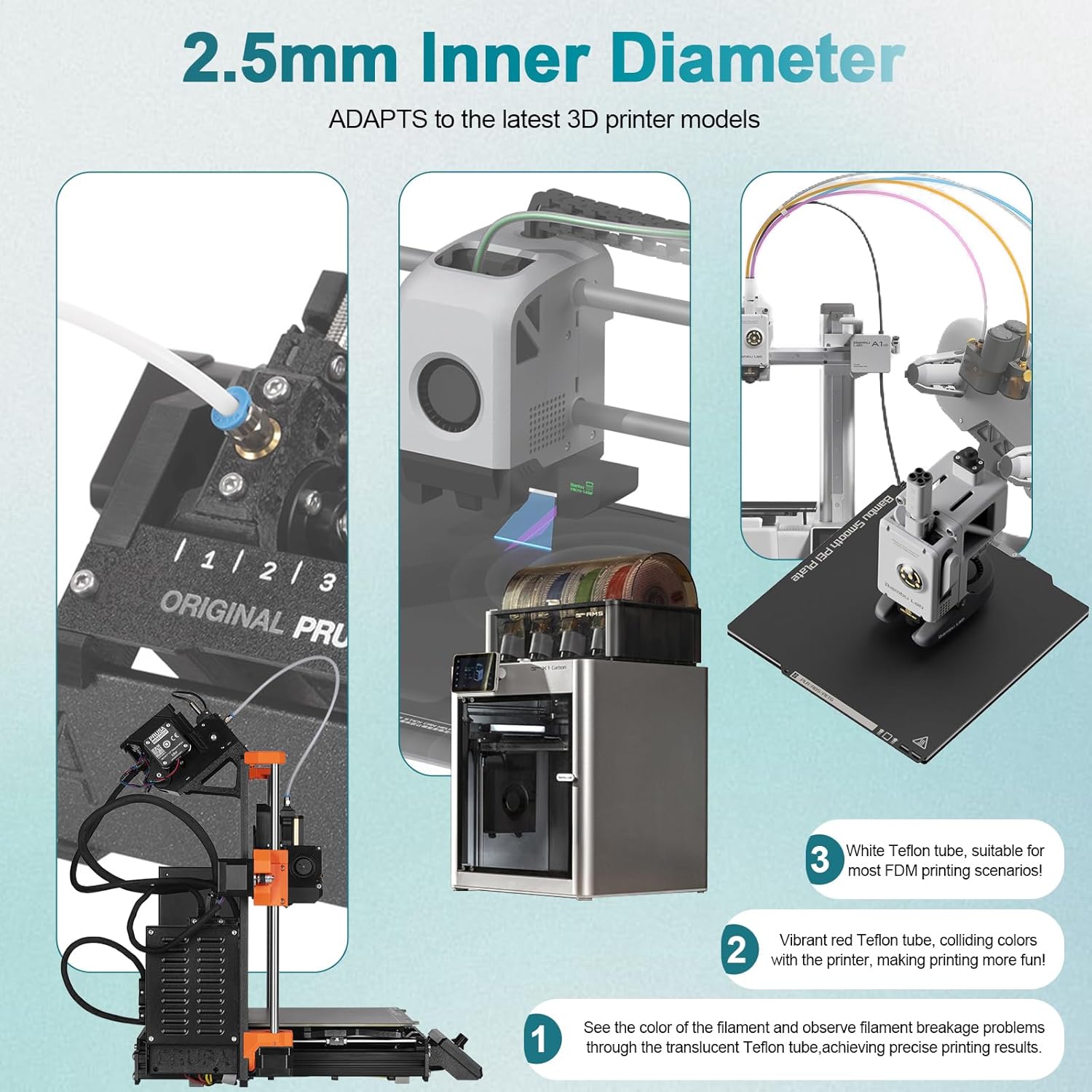 Tubo de ptfe para bambu lab p1 - 3D Printing Industry avaliação e preço
