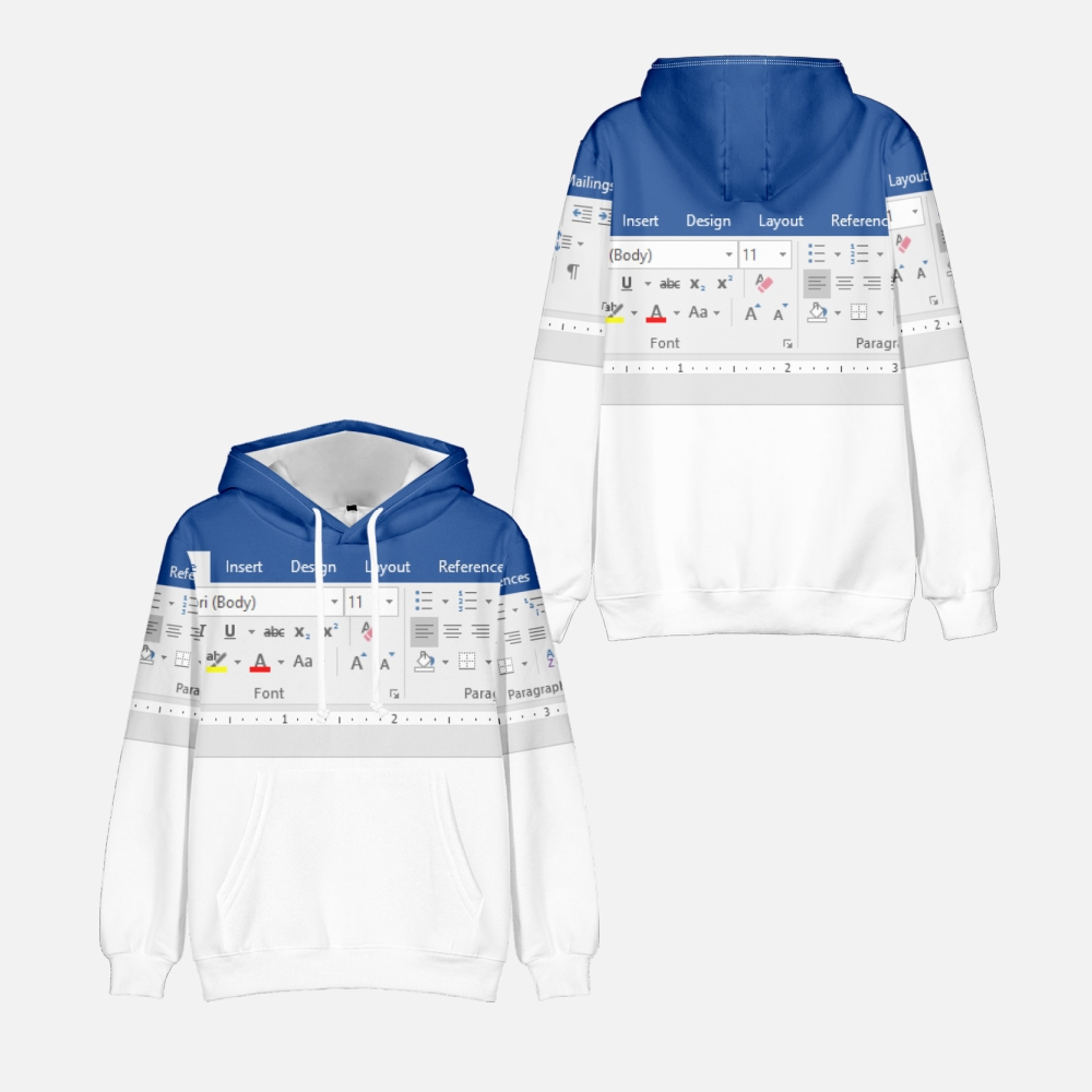 Casual excel hoodie para homem - 3D Printing Online Service avaliação e preço
